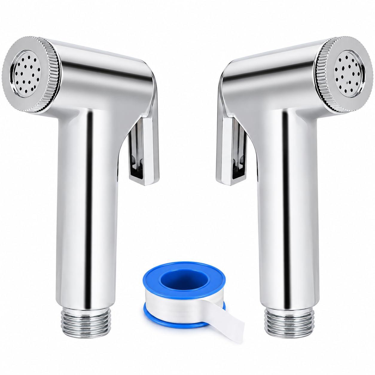 BATH GURU Conti ABS Health Faucet for Bathroom Toilet, Pack of 2, Chrome