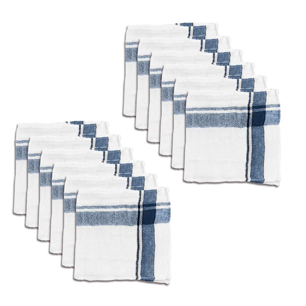 G 1 Glass Cleaning Duster | Wet Dry Cotton Cleaning Cloth/Mop 16 X 16 Inch Pack of 12 | Home Use|