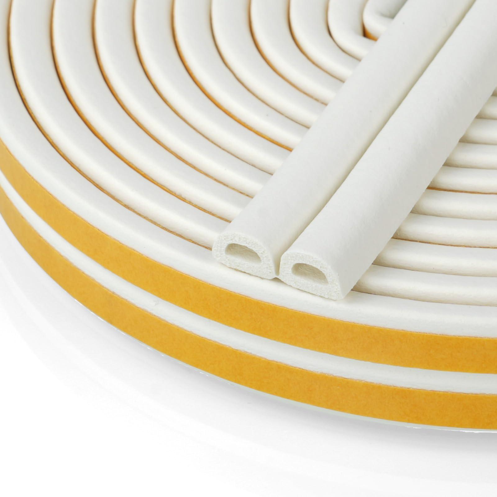 flintronic Sealing Tape for Doors, Windows, 6 m Door Seal, Self-Adhesive