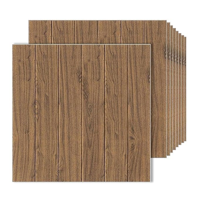 Barebeauty 3D Wall Panel Wallpaper, Self Adhesive PE Foam Brick Sticker, Waterproof Wall Covering for Home Decor, 70 x 70 cm (Pack of 4, 21.08 Sq. Ft. Approx)