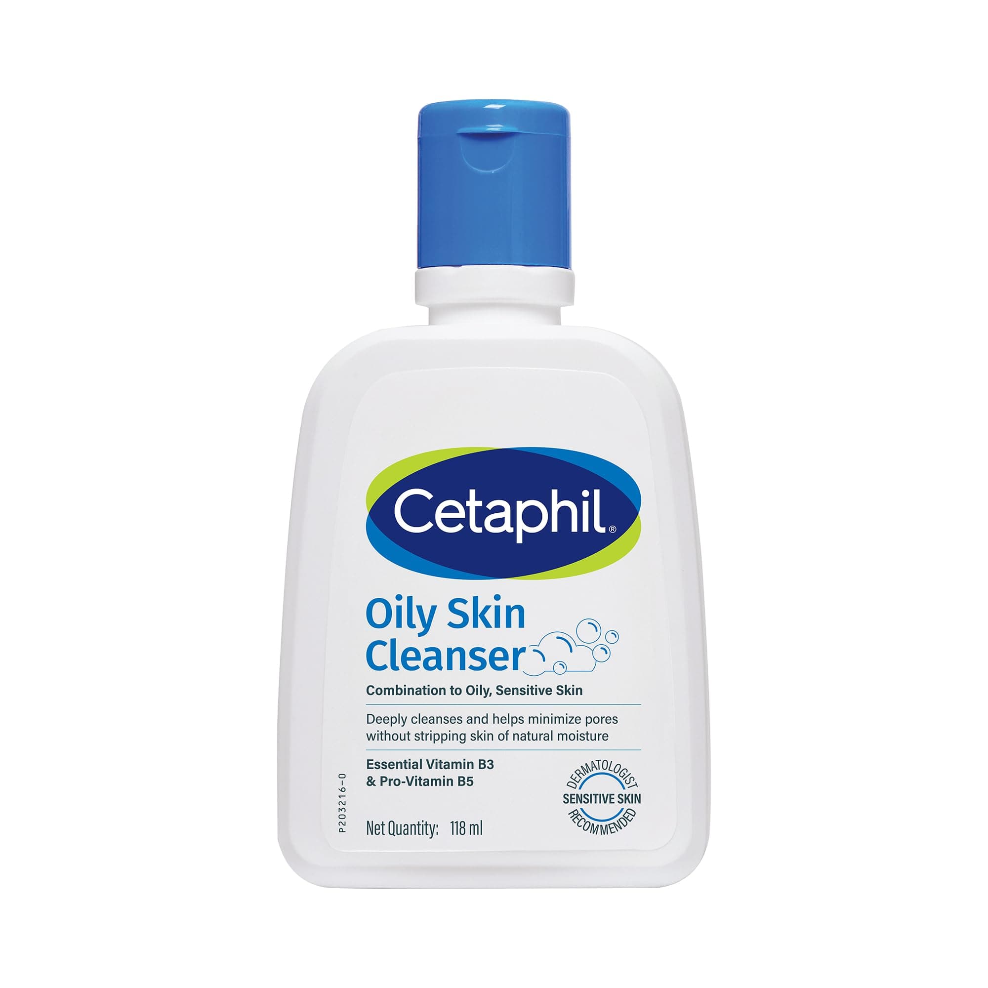 Cetaphil Oily Skin Cleanser, Daily Face Wash for Oily, Acne prone Skin, Gentle Foaming, 118ml