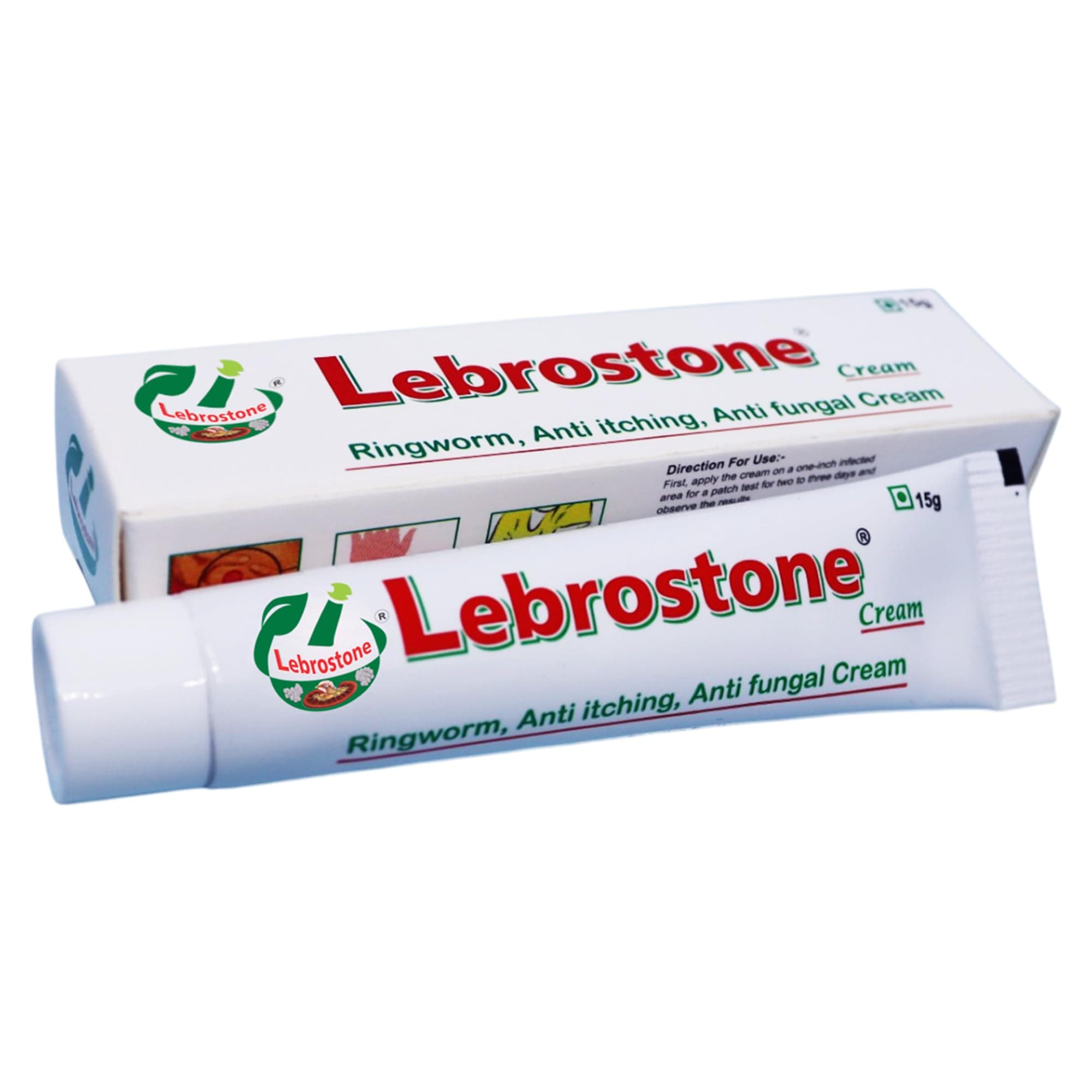 Lebrostone Cream 15g – Ayurvedic Cream for Ringworm, Anti Itching, & Anti Fungal Infections Cream (15 (Gram) Pack of 1, 15, gram)