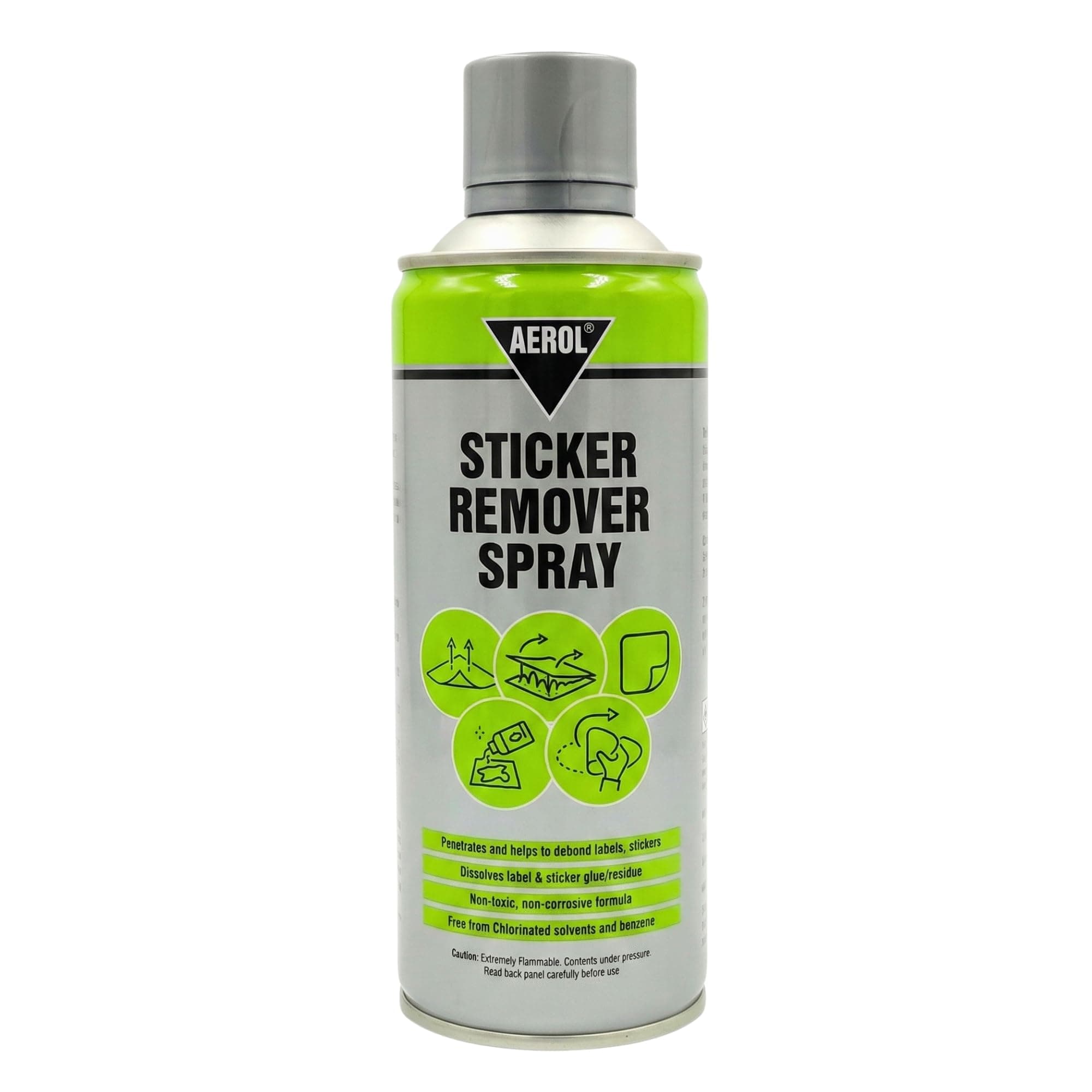 Aerol Adhesive Remover Spray, 275g (406ml) | Sticker, Label & Glue Residue Remover | Removes Tape, Decal & Adhesive Residue | For Glass, Metal, Certain Plastics & Painted Surfaces