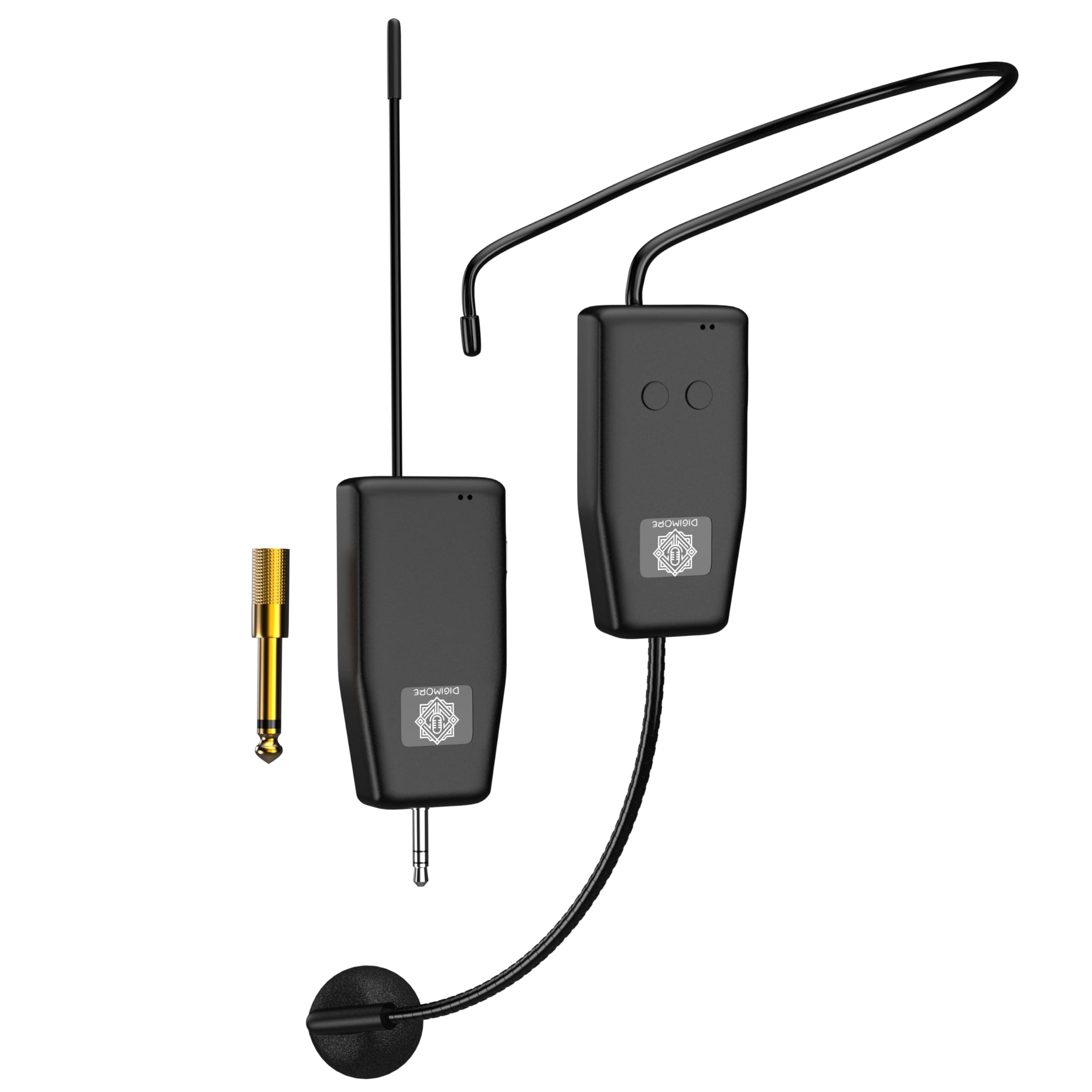 DIGIMORE UHF Wireless Headset Microphone | 160ft Range | 6 Hrs Battery | <5ms Ultra Low Latency | Type-C Charging | Ideal for PA System, Teachers, Tour Guides & Fitness Instructor (D-342)