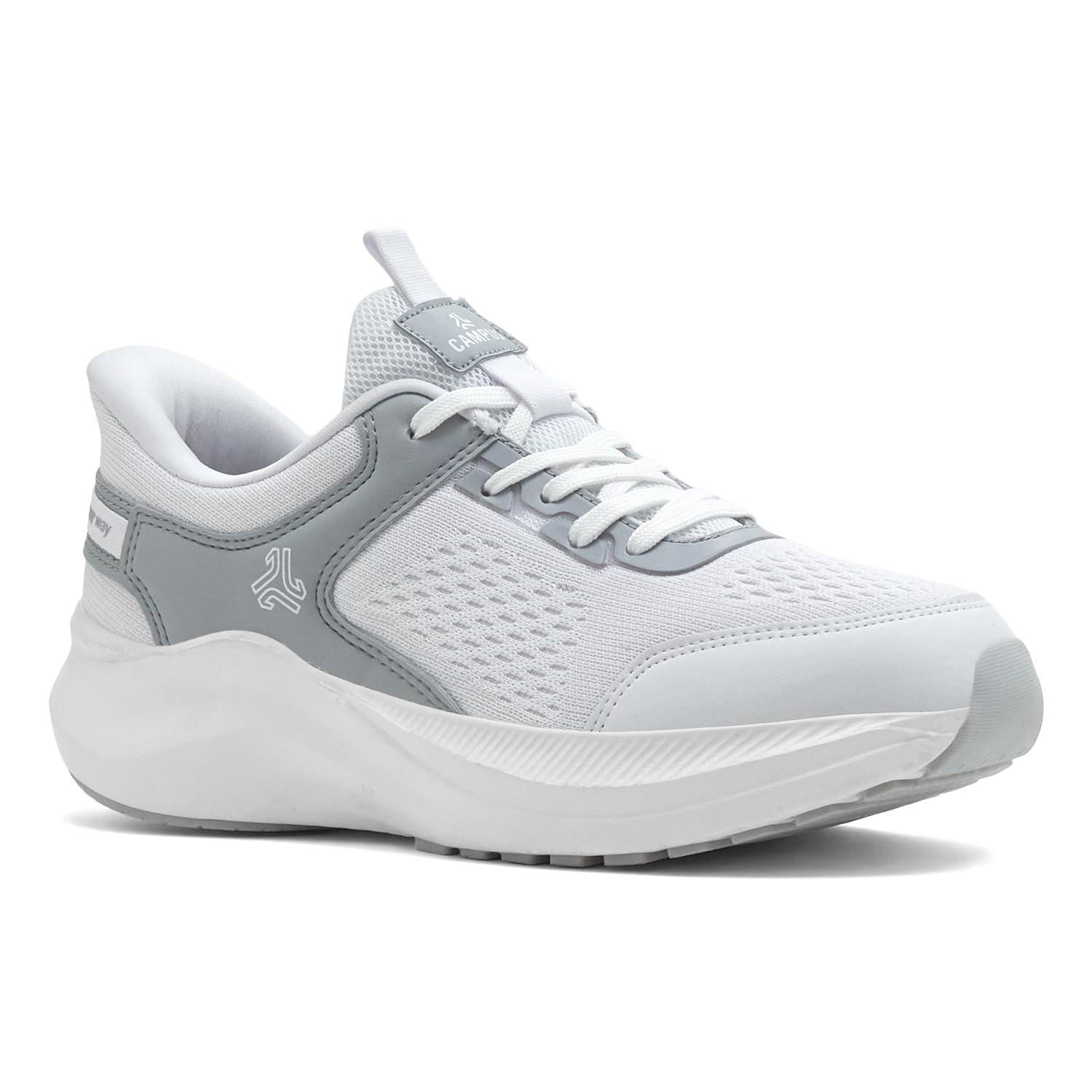 Campus Women's FLITTA Running Shoes - Ivory/L.Gry 6UK/India 1 Pair