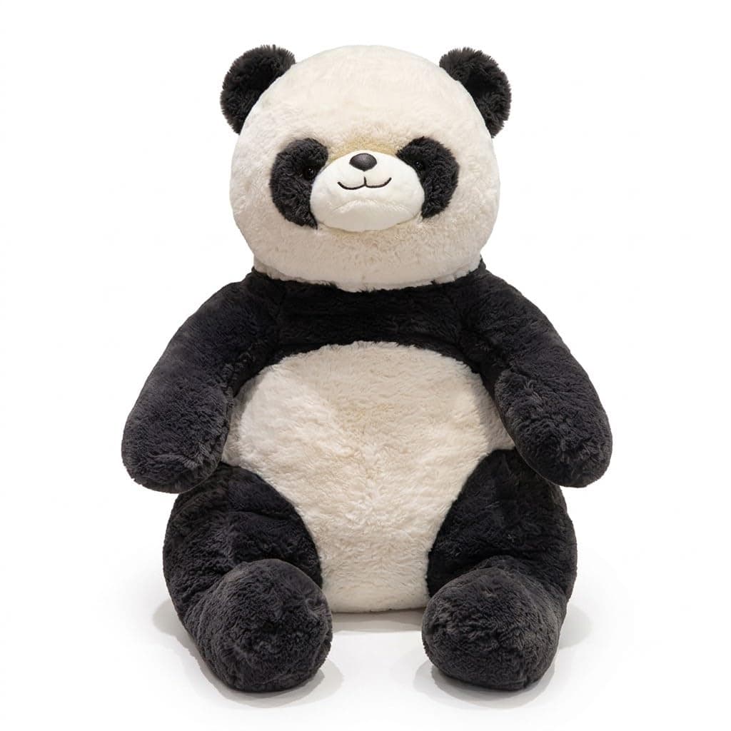 HUG 'n' FEEL SOFT TOYS Premium Panda Plush Toy (50 cm, Black & White) | Super Soft Stuffed Animal & Bedtime Comforter for Kids for Boys & Girls | Washable & Child-Safe Cuddly Toy