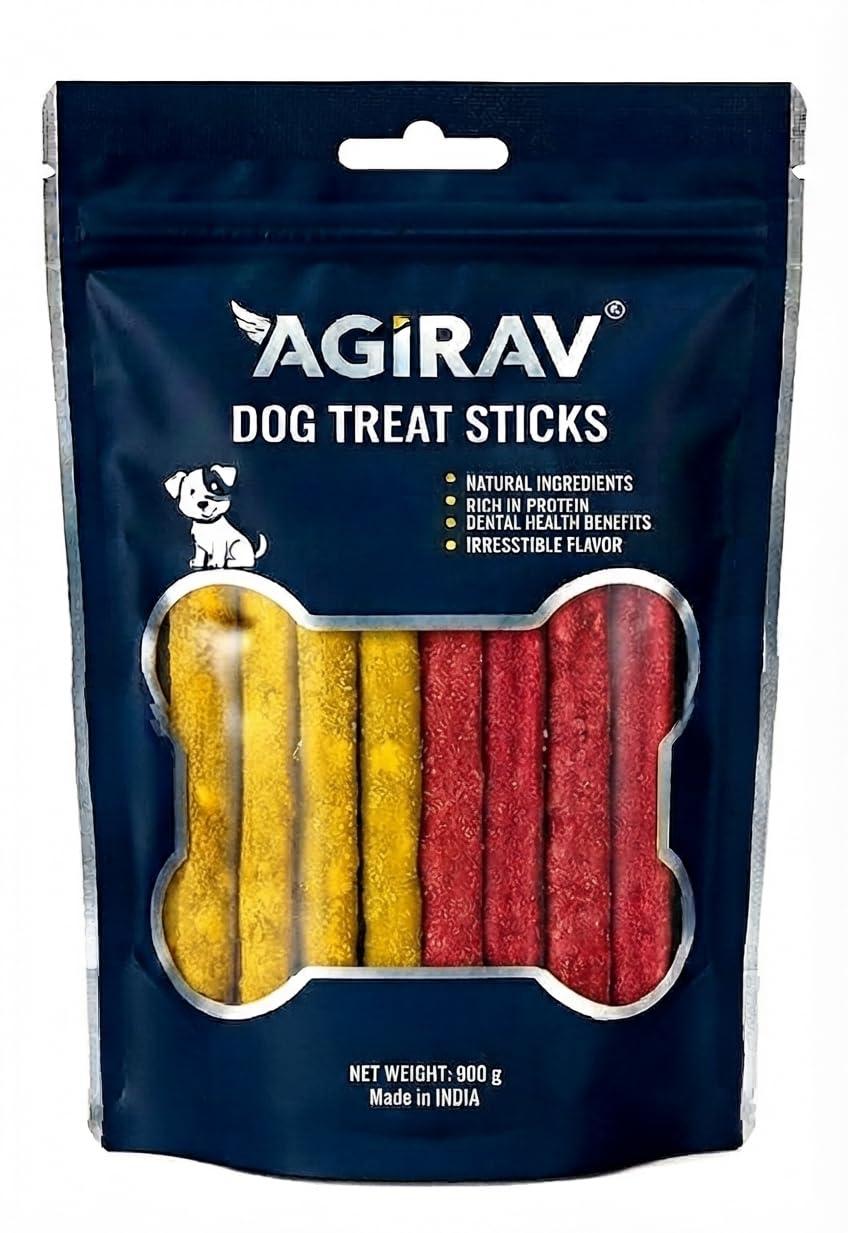 Agirav Chew Sticks for Dogs of All Life Stages Munchy Stick Chicken Flavour 1 Kg Dog Snacks, Treats