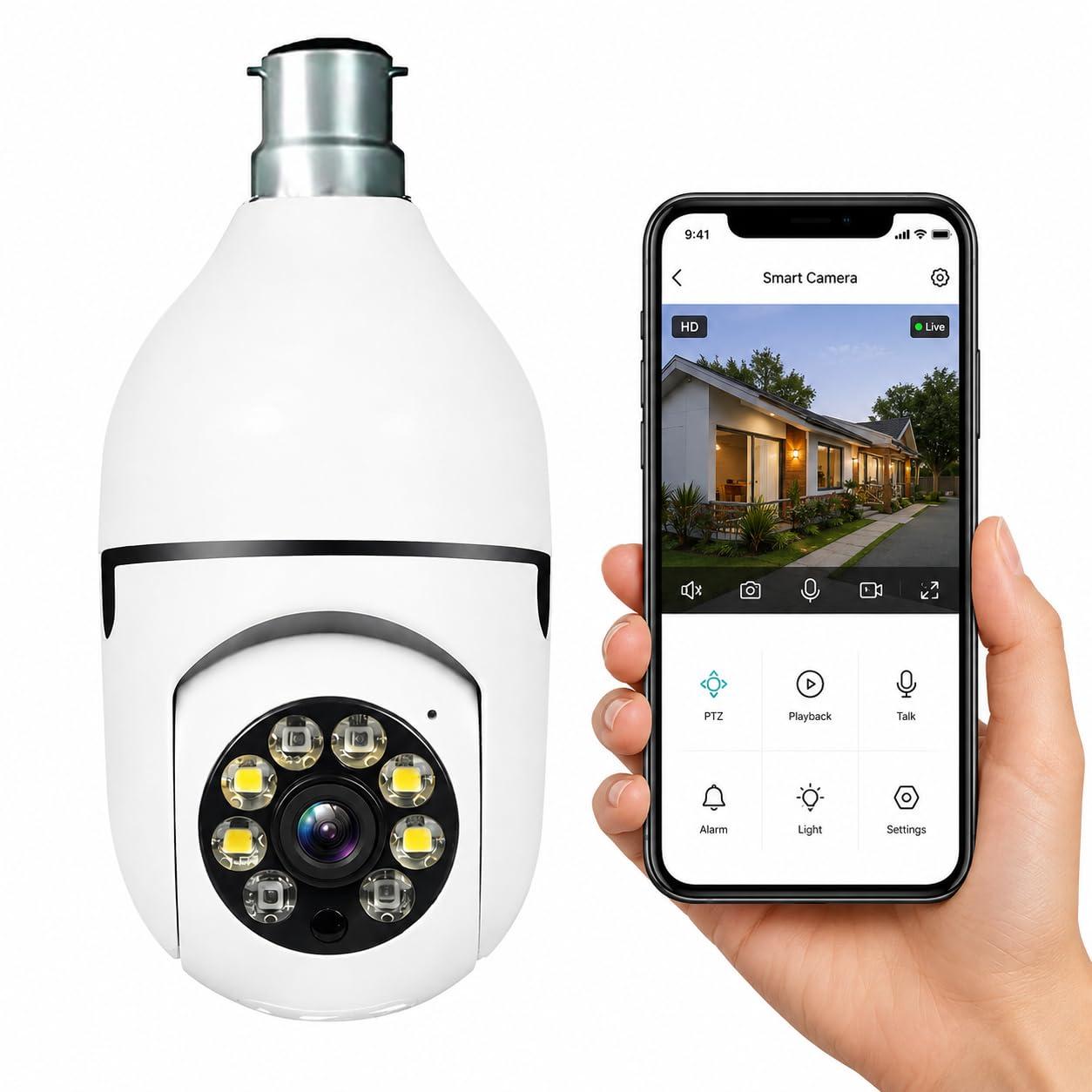 Eyetech 6MP WiFi Dual Lens Outdoor PTZ CCTV (Black Light)