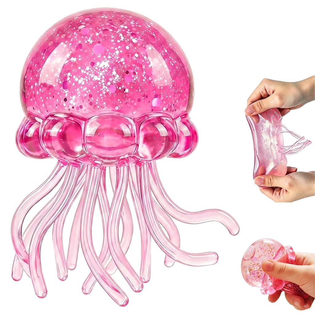 PATPAT® Stress Ball Jellyfish Squishy Squeeze Glitter Stress Relief