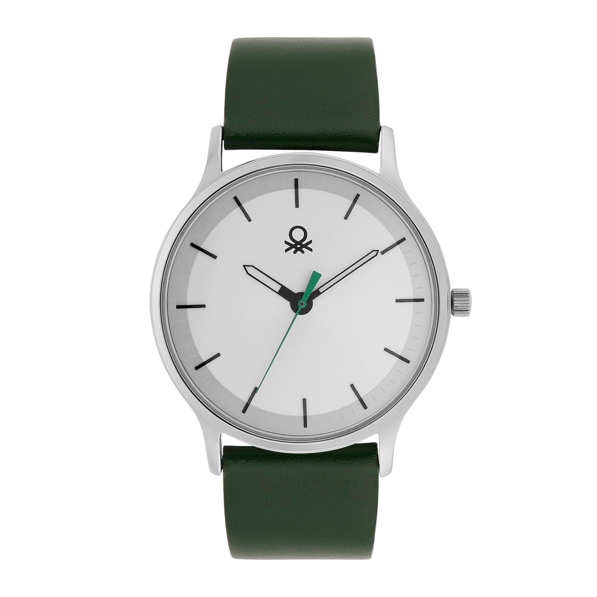 United Colors of Benetton Iconic Men Silver Round Dial Analog Watch - UWUCG1400
