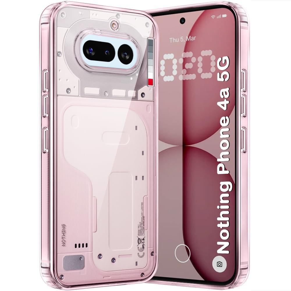 TheGiftKart Ultra-Hybrid Crystal Clear Back Case Cover for Nothing Phone 4a 5G | Shockproof Design | Hard Back Cover Case for Nothing Phone 4a 5G (PC & TPU, Transparent)