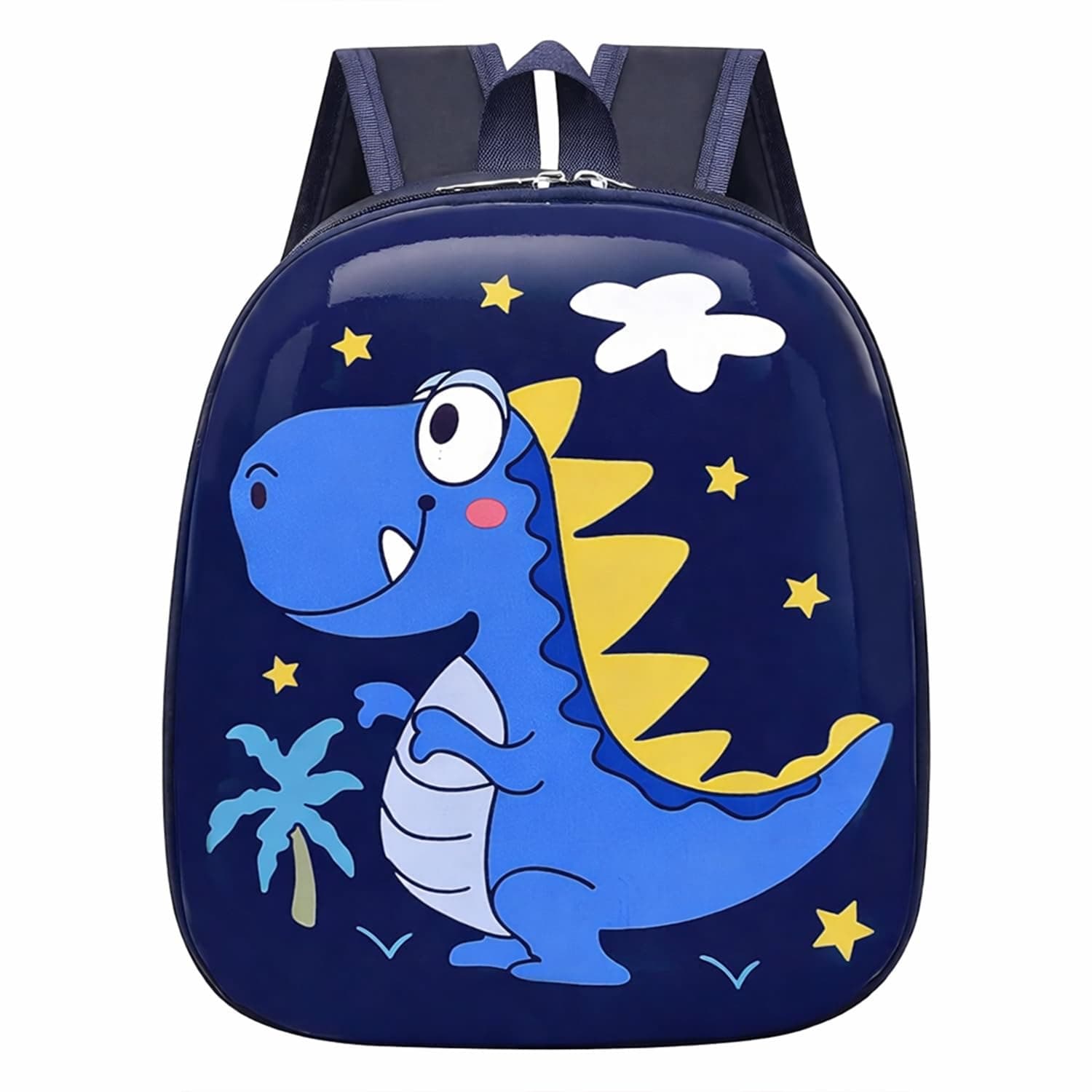 SYGA Kids Backpack – Cute Dinosaur Design, Waterproof School Bag for 2 to 4 Years School Students (Dark Blue)