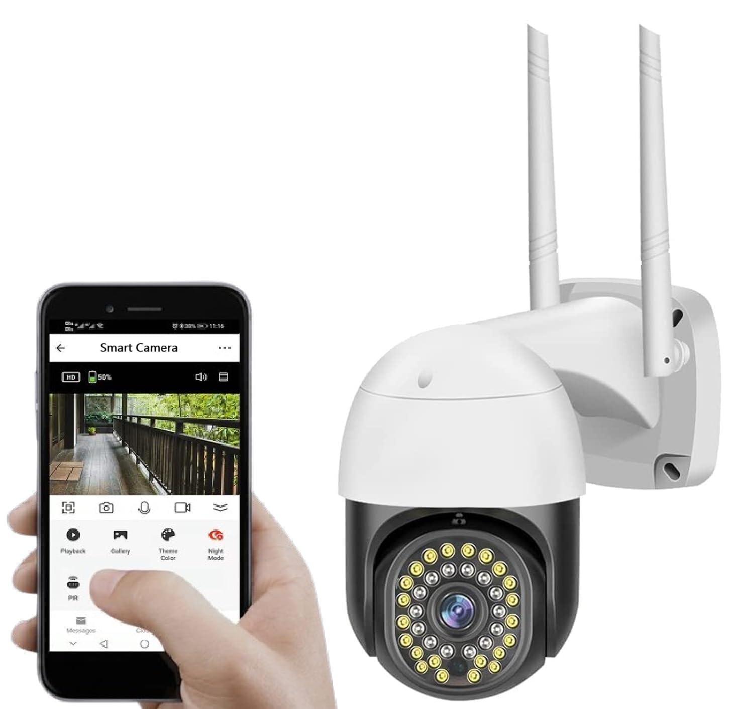 Eyetech 6MP WiFi Dual Lens Outdoor PTZ CCTV (Black Dome)