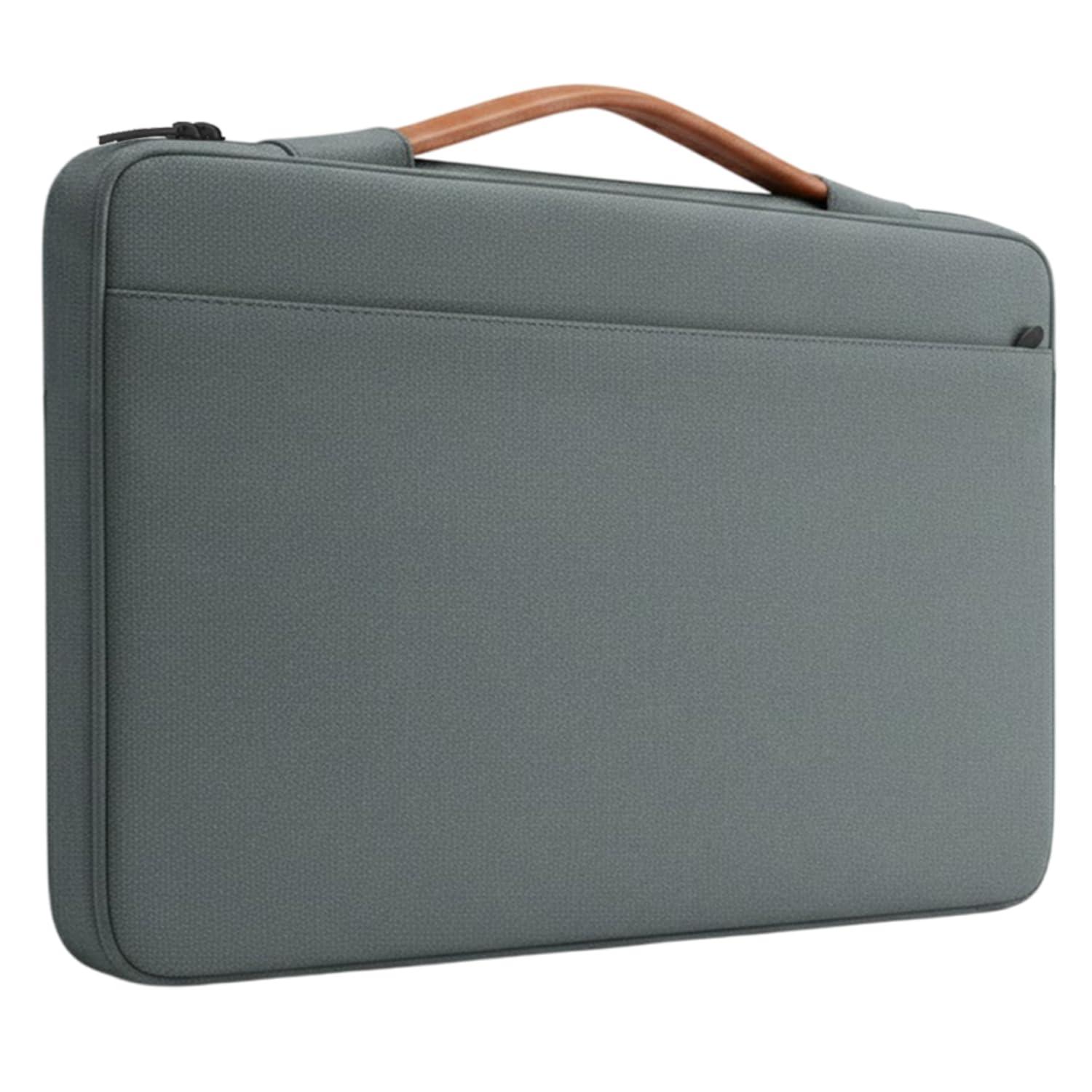 Dyazo 14-14.1 Inch Laptop Sleeve Case Cover | Soft Padded Interior with Handle & Front Pocket for Accessories | Compatible for MacBook Air/Pro, Dell, HP, Microsoft Surface, Lenovo, Acer & More (Grey)