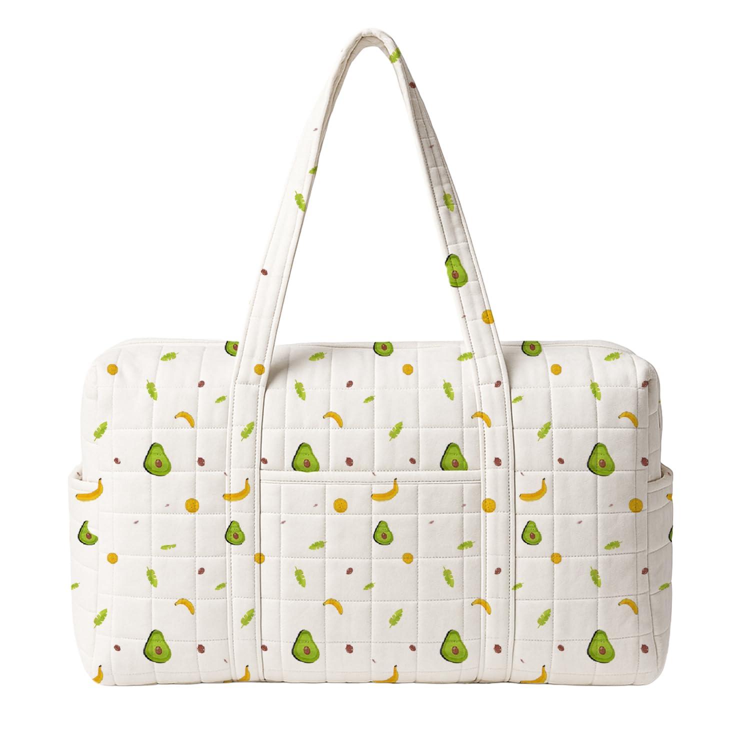 MOM'S HOME New born Baby Organic cotton Travel Bag- Diaper Multipurpose Carry bags for Mothers | Pack -1 | (Avocado)
