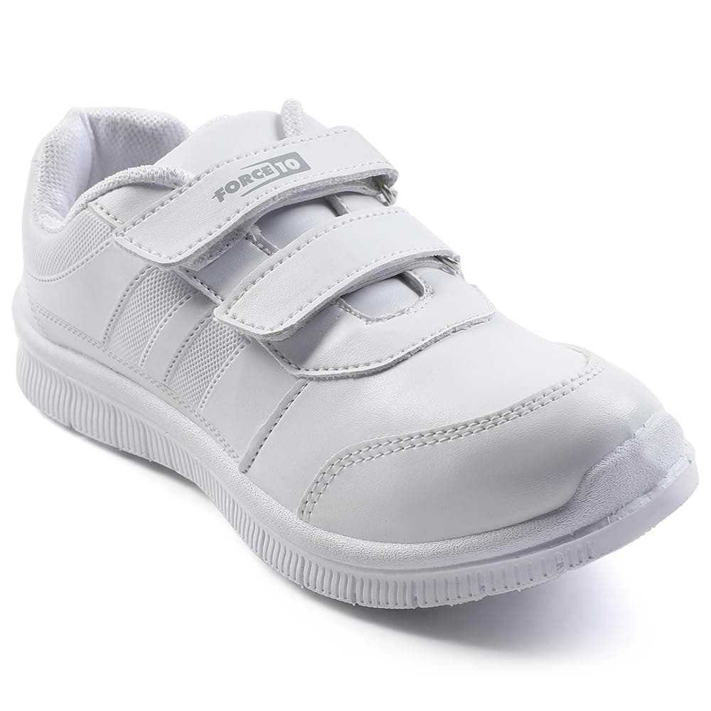 Liberty Force 10 School Shoes for Kids White- Size 9