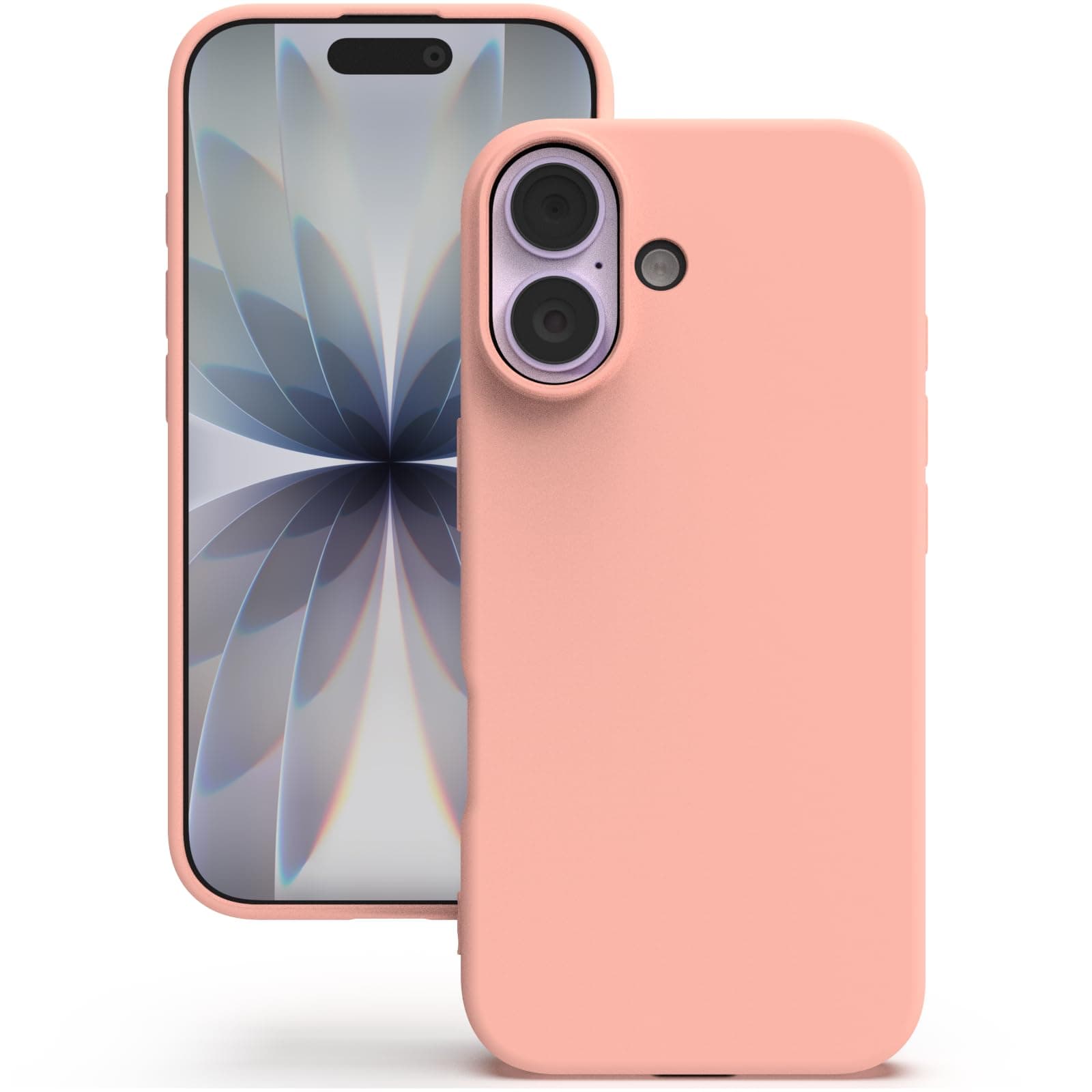 YATWIN Silicone Case for iPhone 17, Soft-Touch, Shockproof, DustProof, Antiskid Phone Cover for Apple iPhone 17 - Pink