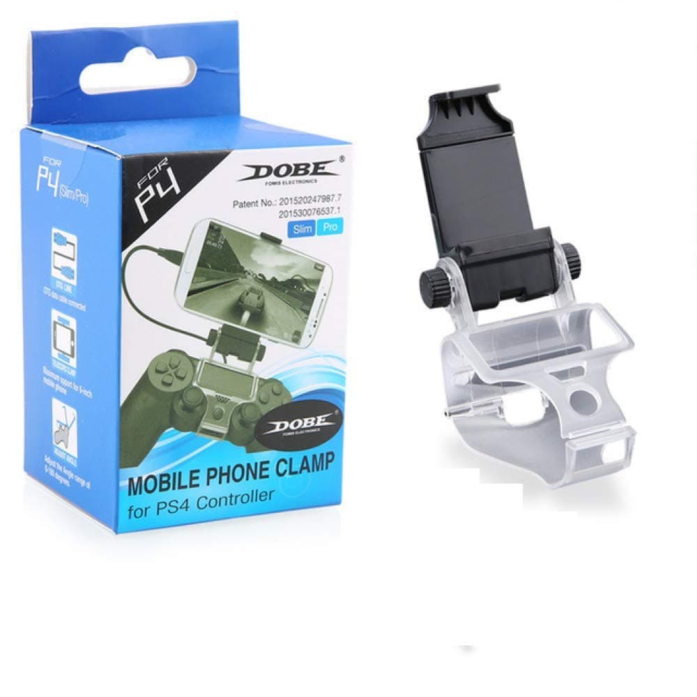 New World Mobile Phone Holder Clamp Bracket Stand for PS4 Controller (PS4 Controller not Included)