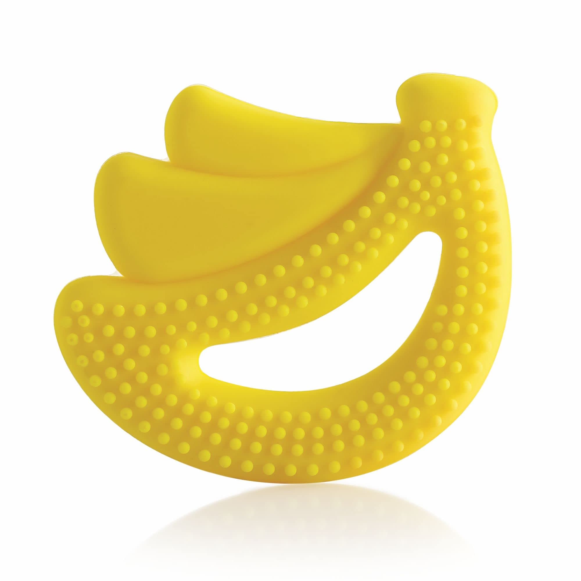 BeeBaby Teethers for 6 to 12 Months, Soft Silicone Baby Teether for Babies, BPA Free Food Grade Teething Toy with Textured Surface for Gum Relief, Infant Chew Toy with Carry Case, BIS Certified