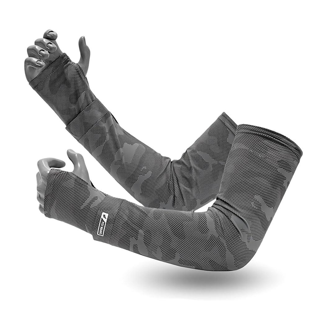 Arm Sleeves Gloves for Men and Women, Sun Protection, Nylon Ice Silk