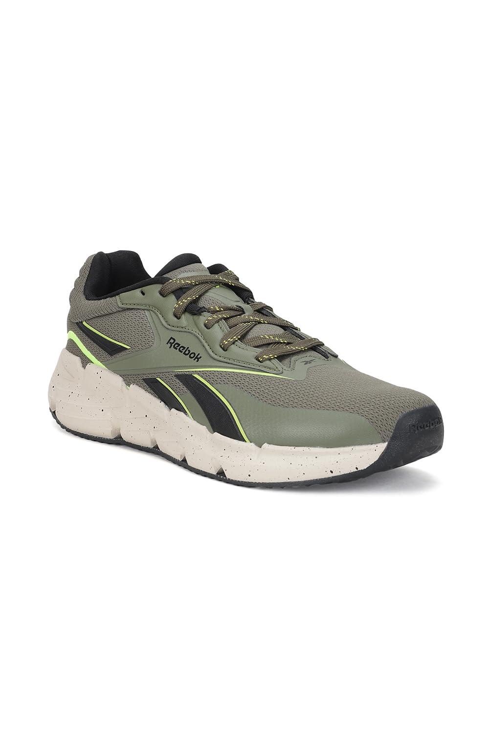 Reebok Zig Titanica Lite - Men Olive Running Shoes