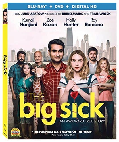 The Big Sick (Uncut) [Blu-ray/DVD + UltraViolet] (2017) | Includes SlipCover | Imported from USA | Lionsgate Films | 119 min | Comedy Drama Romance | Director: Michael Showalter | Starring: Kumail Nanjiani, Zoe Kazan, Holly Hunter