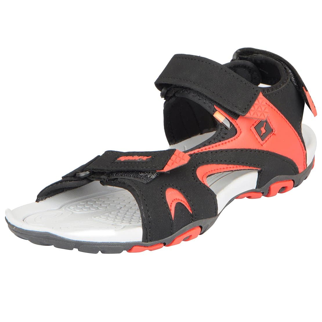 SPARX mens Ss-453 Black Red Sandal - 6 UK (SS-453)