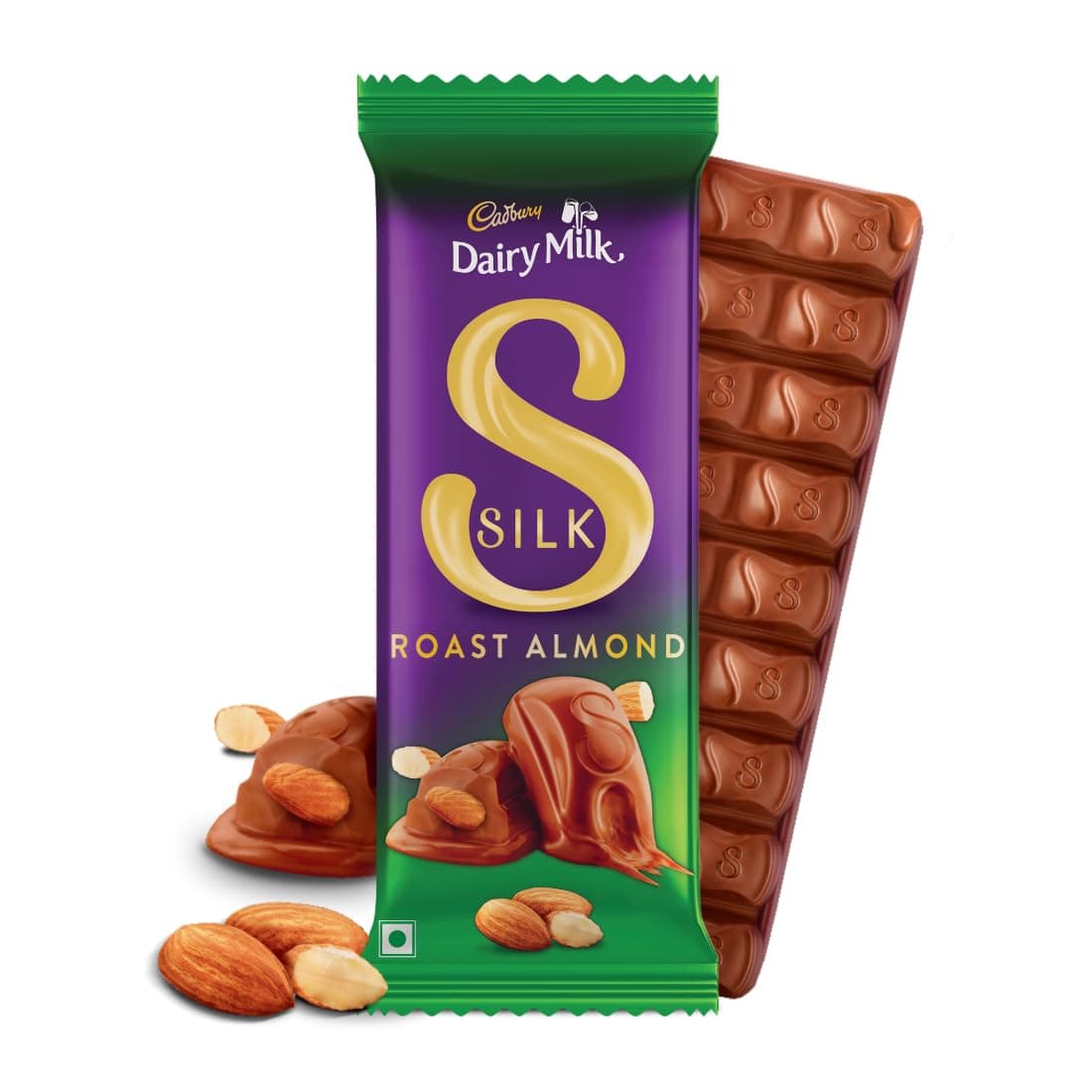 Cadbury Dairy Milk Silk Roast Almond Chocolate Bar, 134 g
