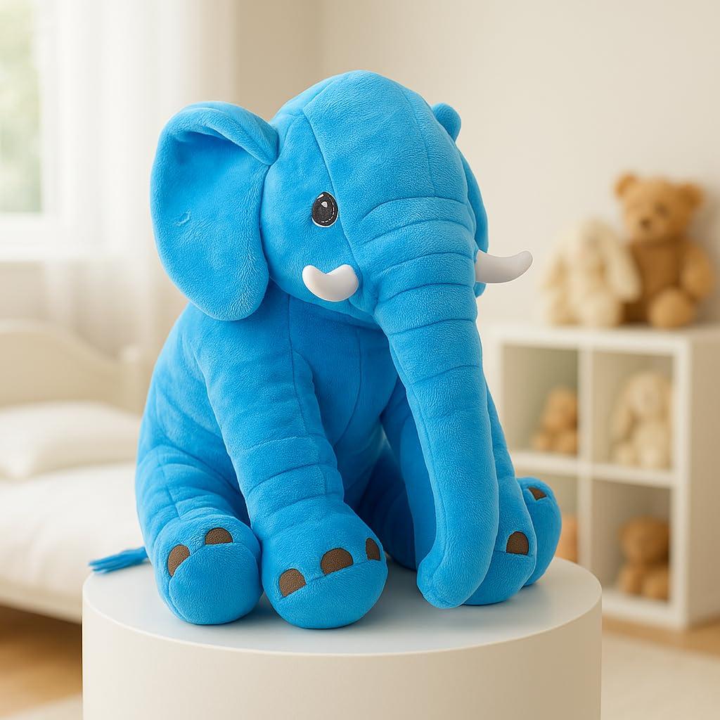 Babique Big Elephant Stuffed Animal Soft Toys, Pillow Toy, Boy's and Girl's Room Decor, Birthday Gifts for Kids -Blue (50cm)