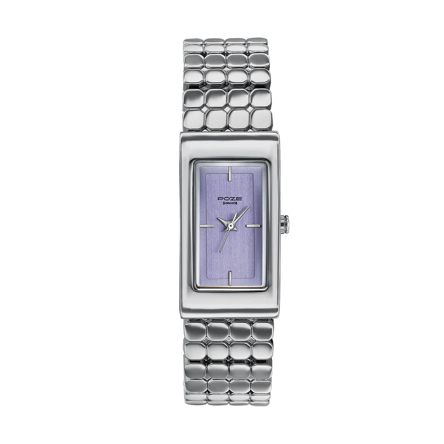 Sonata Poze 9 with Quartz Analog Lilac Dial IPS Alloy Strap Watch for Women - SP80201SM01W