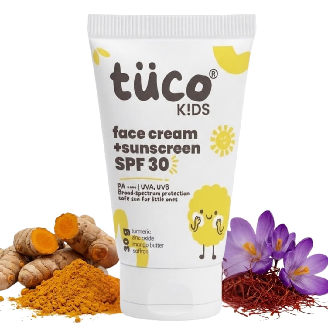 Tuco Kids SPF 30 Sunscreen for Kids, 2-in-1 Face Cream, PA++++, 30g