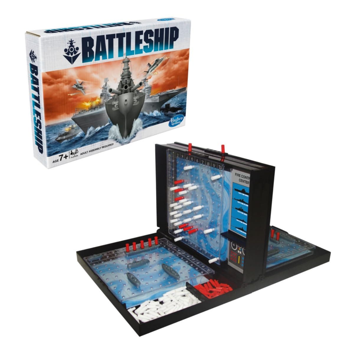 Hasbro Gaming Battleship Board Game, Classic Strategy Play for Kids and Adults, for Boys & Girls Ages 7 and Up, for 2 Players, Birthday Gift for Kids