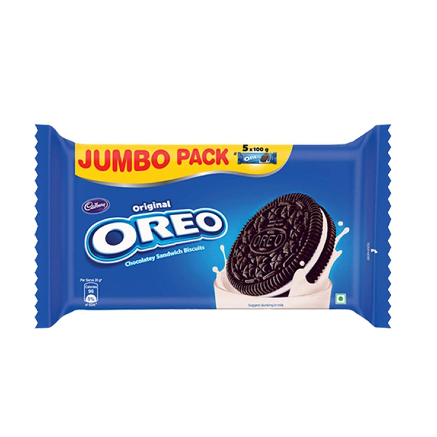 Cadbury Oreo Vanilla Jumbo Pack, 500 g