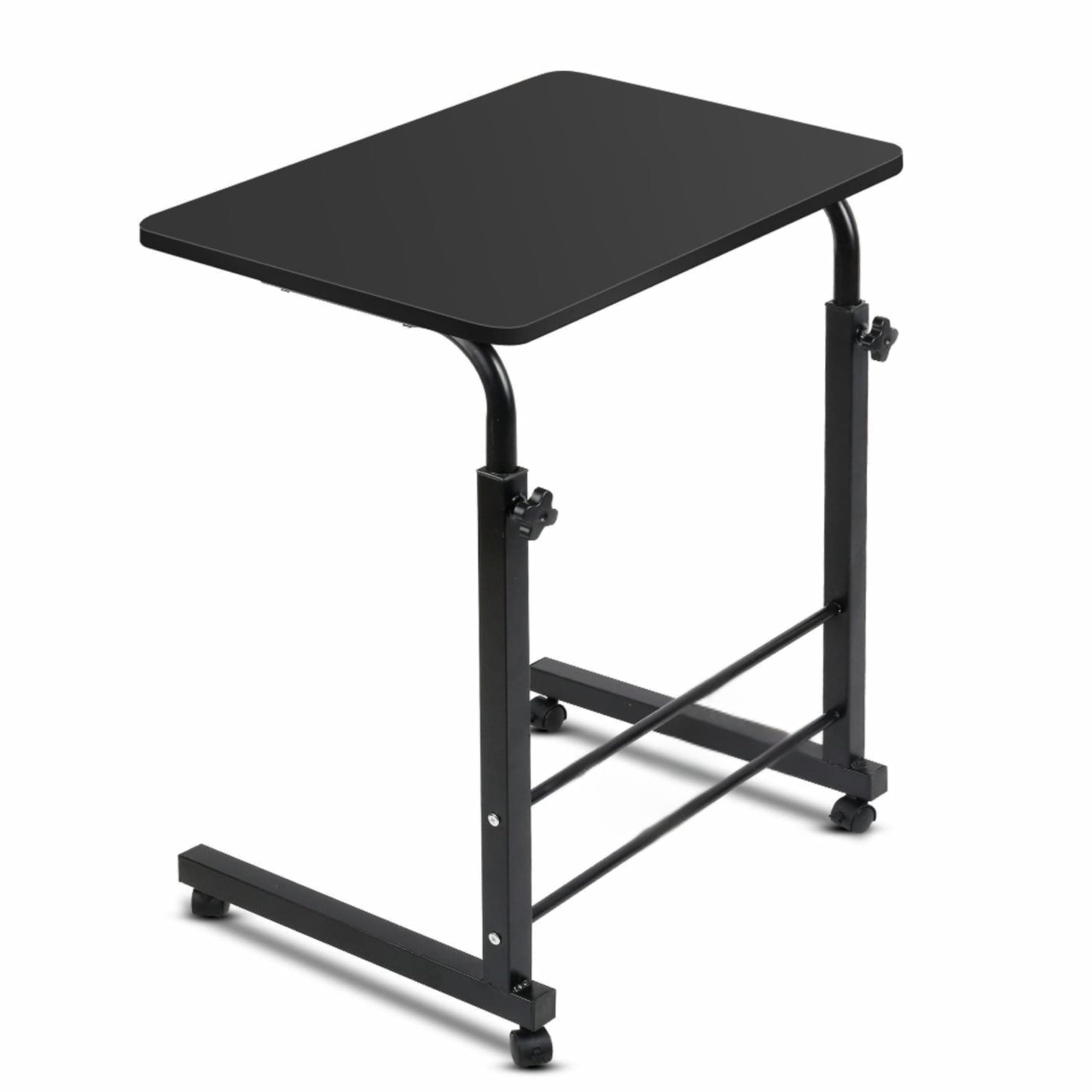 TECHNOVIBES Foldable Study Table/Bed Table/Foldable and Portable Wooden/Writing Desk for Office/Home/School (Black with Black Leg)