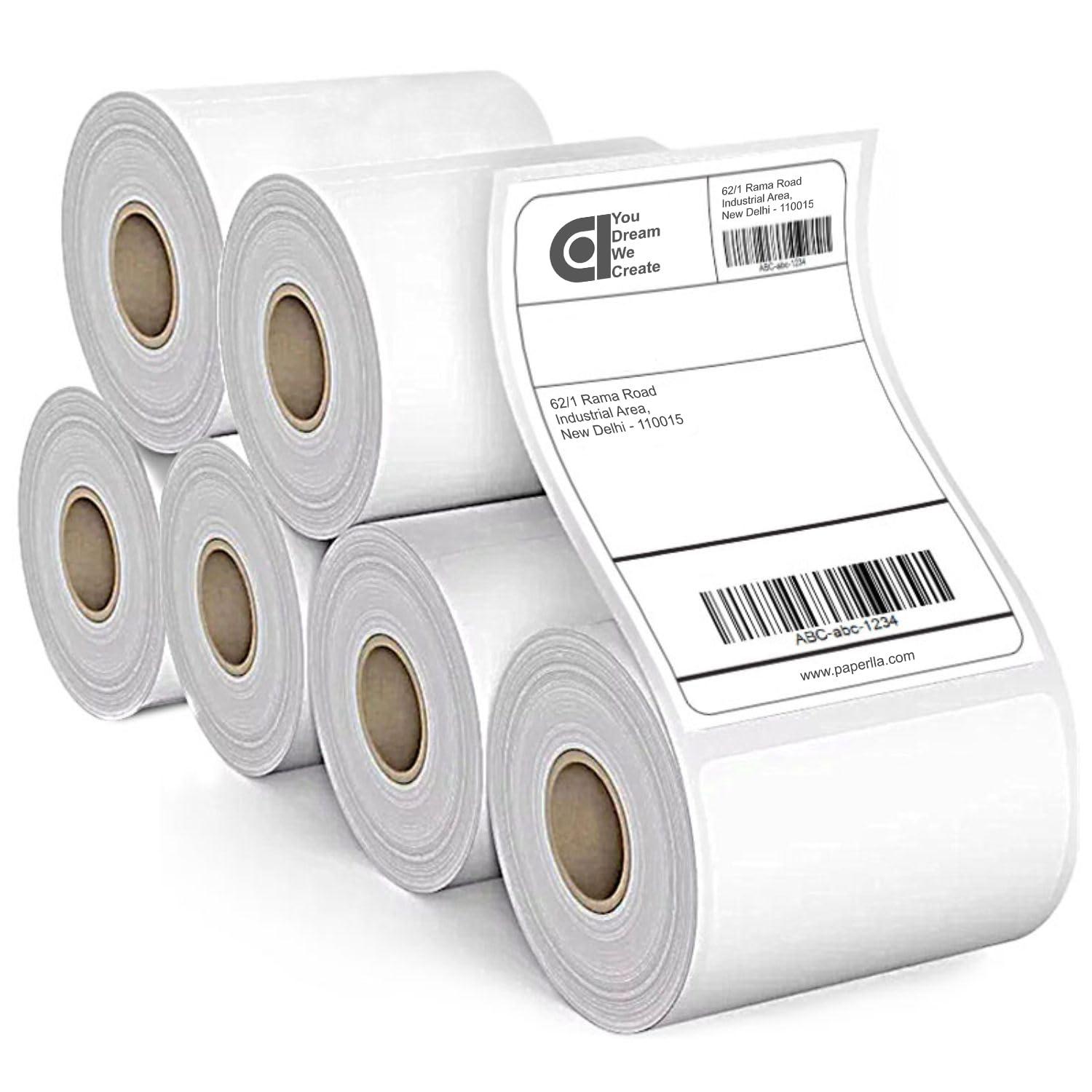 COI 70gsm Thermal Label Printer Paper | Ideal for Shipping, Parcel, Barcode, and Address Labels - 400 Labels per Roll (4" x 6" PACK OF 6)