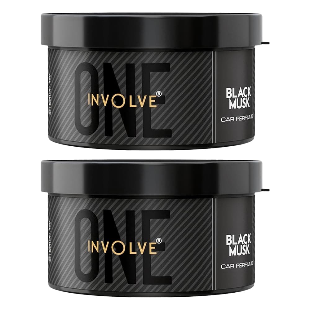 Involve One Black Musk Car Perfume | Pack of 2 | Strong Fiber Car Air Freshener | Long Lasting Fragrance | Car Perfumes Luxury | Car Fresheners Long Lasting | Car Accessories 2026
