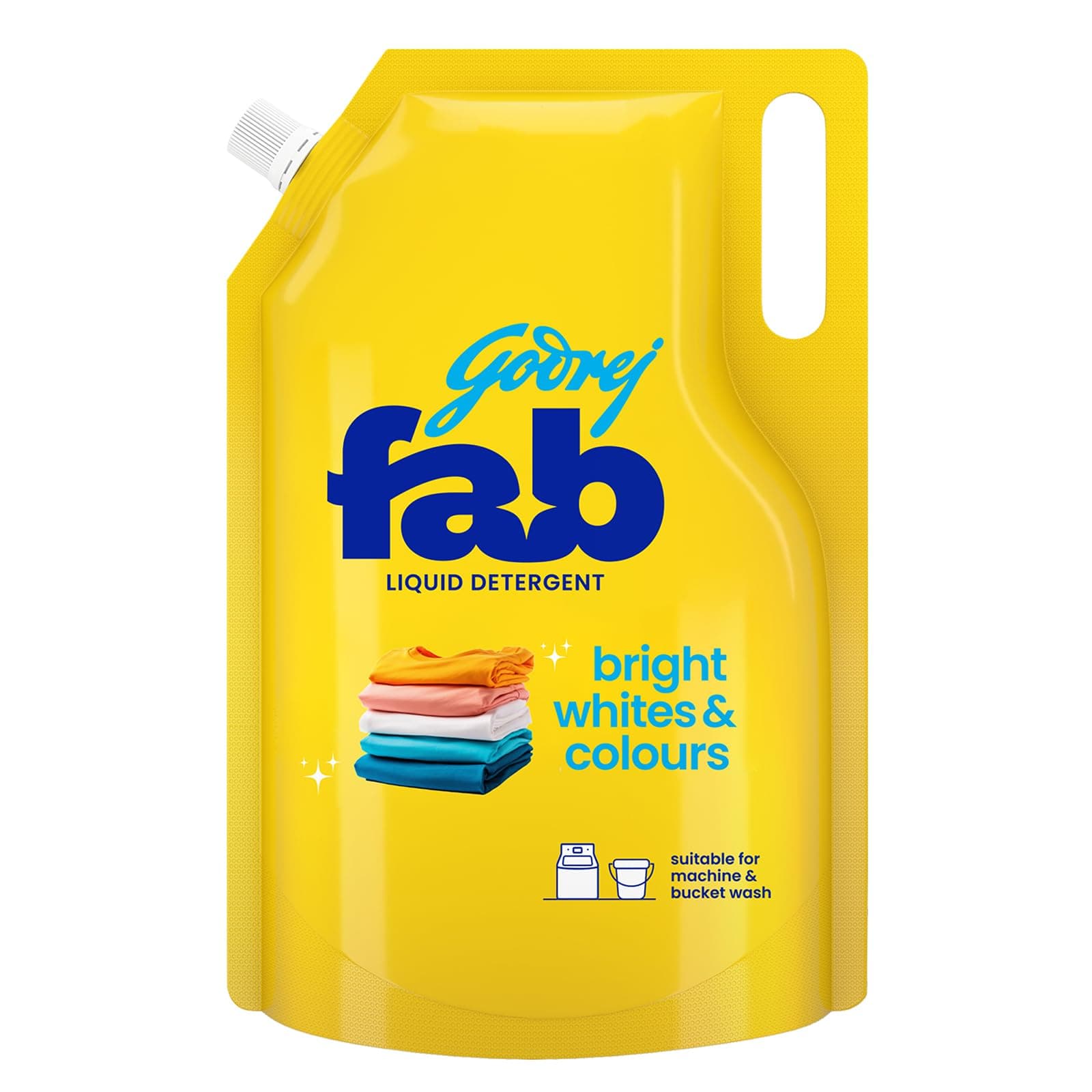 Godrej Fab Liquid Detergent Refill Pouch for Machine & Bucket Wash (800g) (Pack of 1)