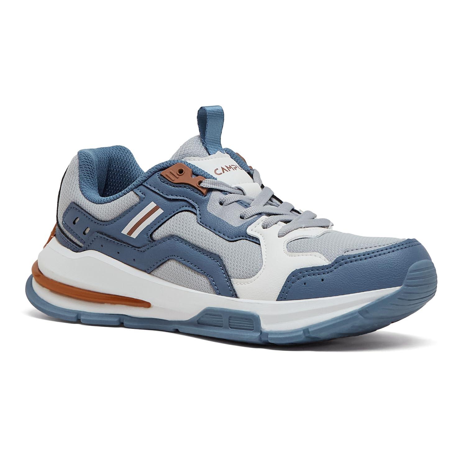 Campus Men's Harmony Sneakers L.Gry/R.Slate - 8UK/India
