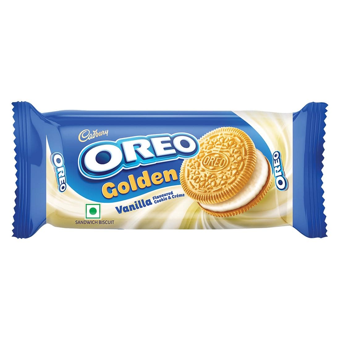 Cadbury Oreo Golden Vanilla Flavour Creme Sandwich Biscuit, 41.75 g