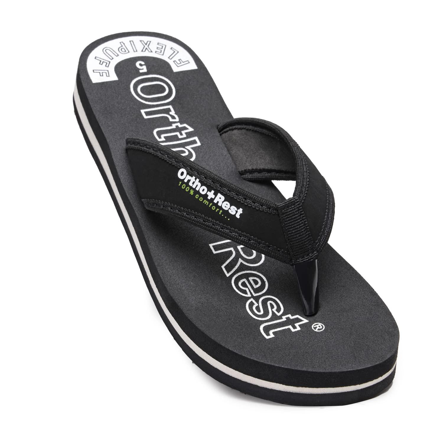 Ortho + Rest Women's Comfort Extra Soft Ortho Slippers, Black-6