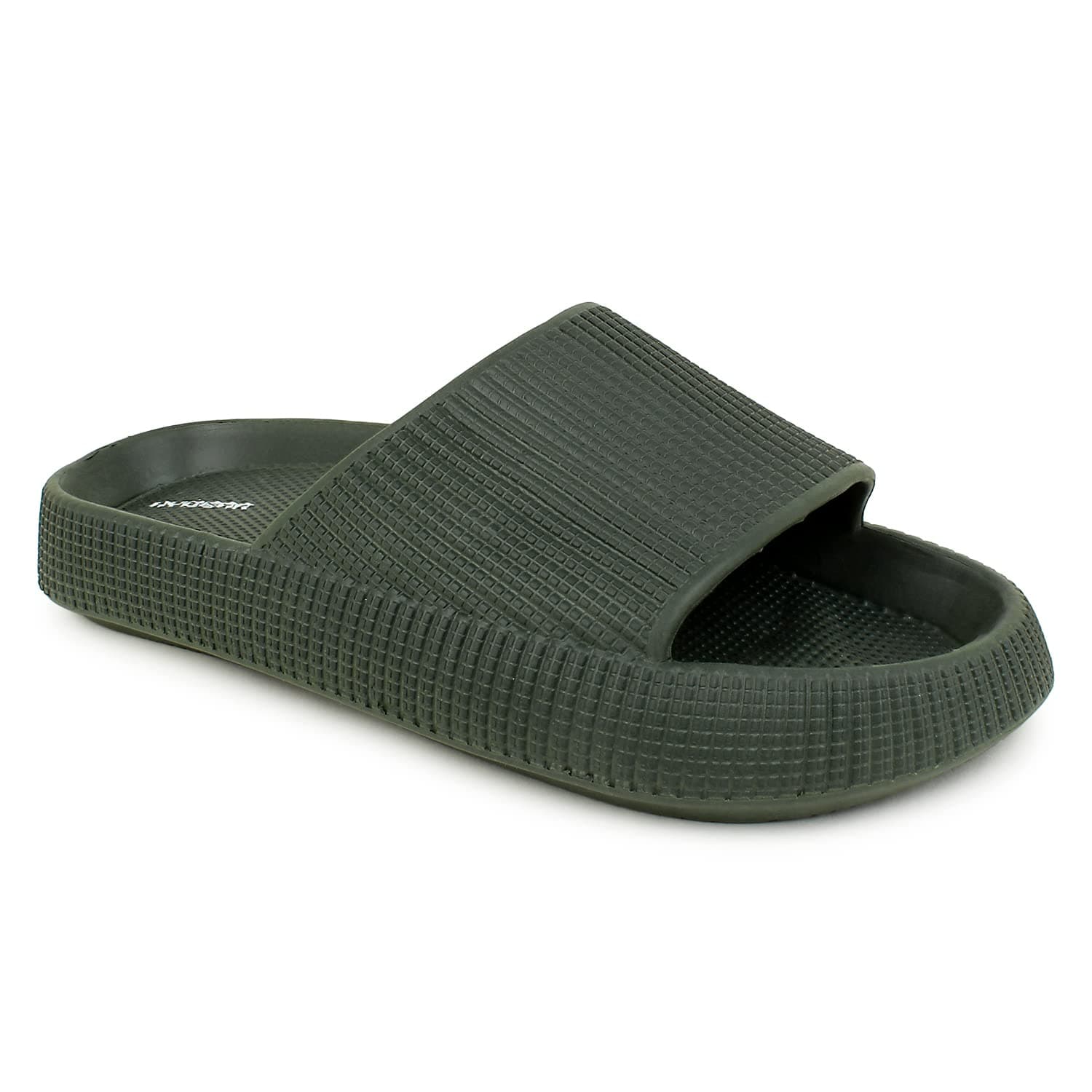 Hygear Men's Xpress Olive green Slippers_8 UK (HG-GE-1004)