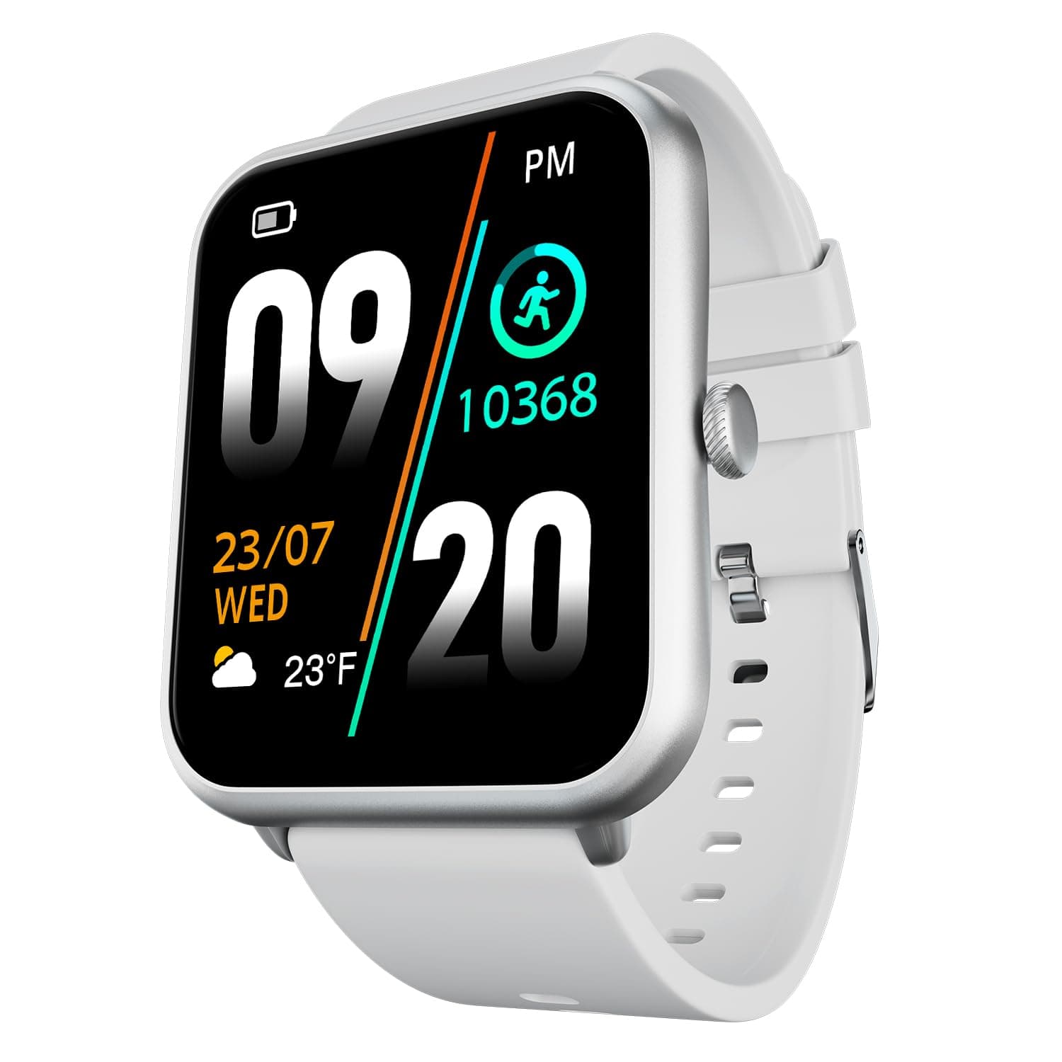 Fire-Boltt Ninja Call Pro Plus Bluetooth Calling Smart Watch, 1.83″ HD Display, AI Voice Assistant, 120+ Sports Modes, IP67 Waterproof, SpO2 & Heart Rate Monitor Smartwatch for Men & Women - Grey