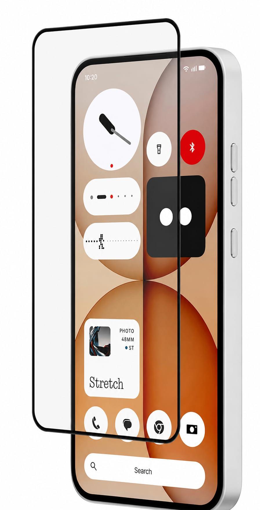 EitanshaKart Military-Grade Tempered Glass Screen Protector Compatible for Nothing Phone 4a / 4a Pro with Edge to Edge Coverage and Easy Self Installation Kit