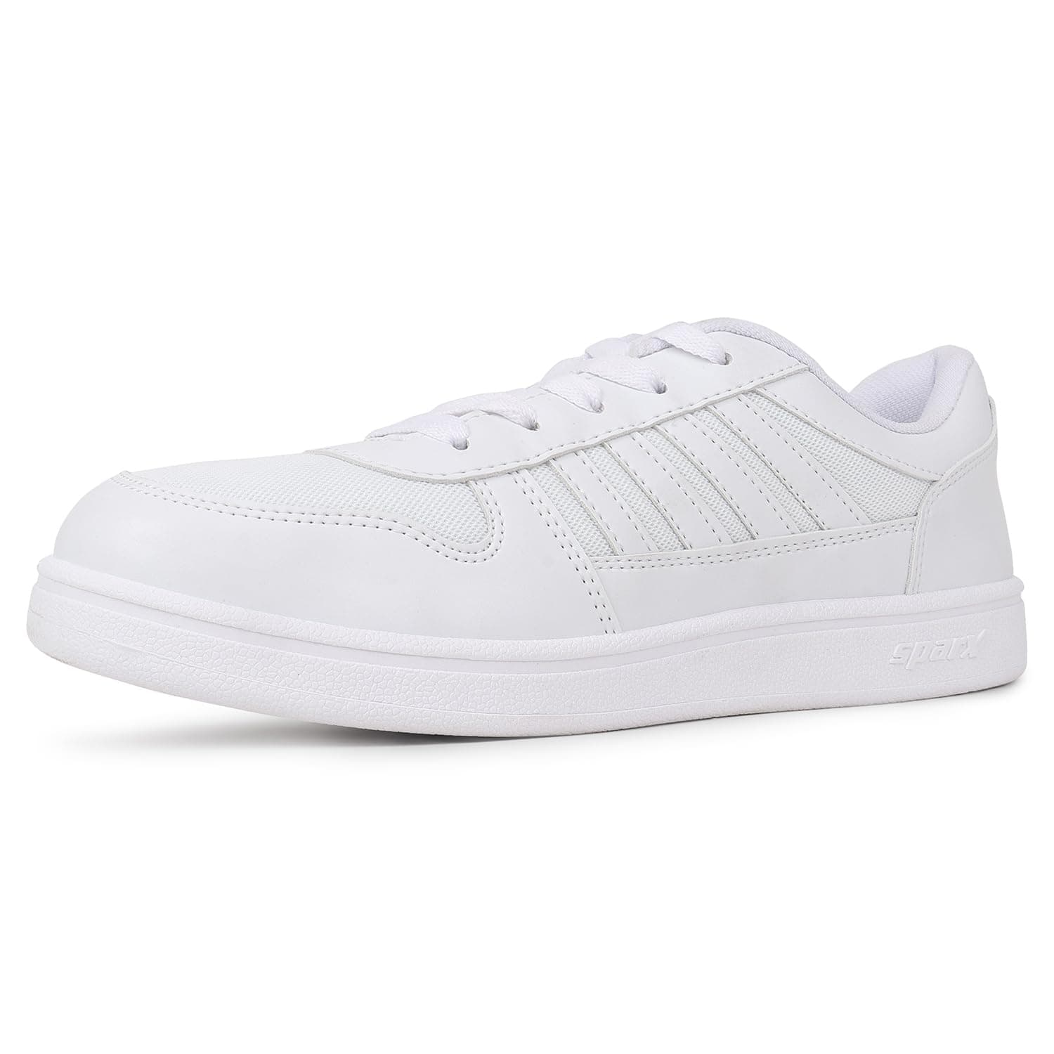 SPARX Sneakers for Men SM-439 Lace-Up Casual Shoes with Lightweight Design, Cushioned Comfort & Durable Sole White