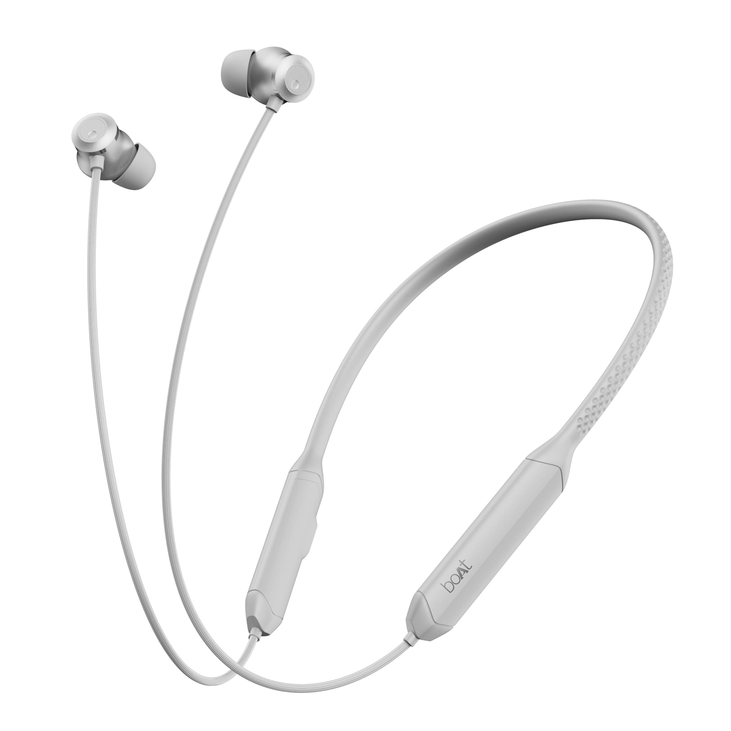 boAt Rockerz 255 Z Plus, AI-Enx Tech,Spatial Audio,50HRS Battery,Low Latency Mode,Fast Charge,Stream Ad Free Music via App Support, Bluetooth Neckband,Wireless with Mic in Ear Earphones (Slate Grey)