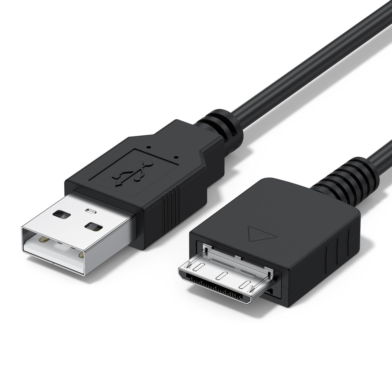 Tobfit USB cable for Sony WALKMAN NW-A, NWZ-A, NW-E, NWZ-E, NWZ-F, NW-S, NWZ-S, NW-WM, NWZ-X, NW-ZX, NWZ-Z Series MP3 Players - Sync & Charger Cable (Black)