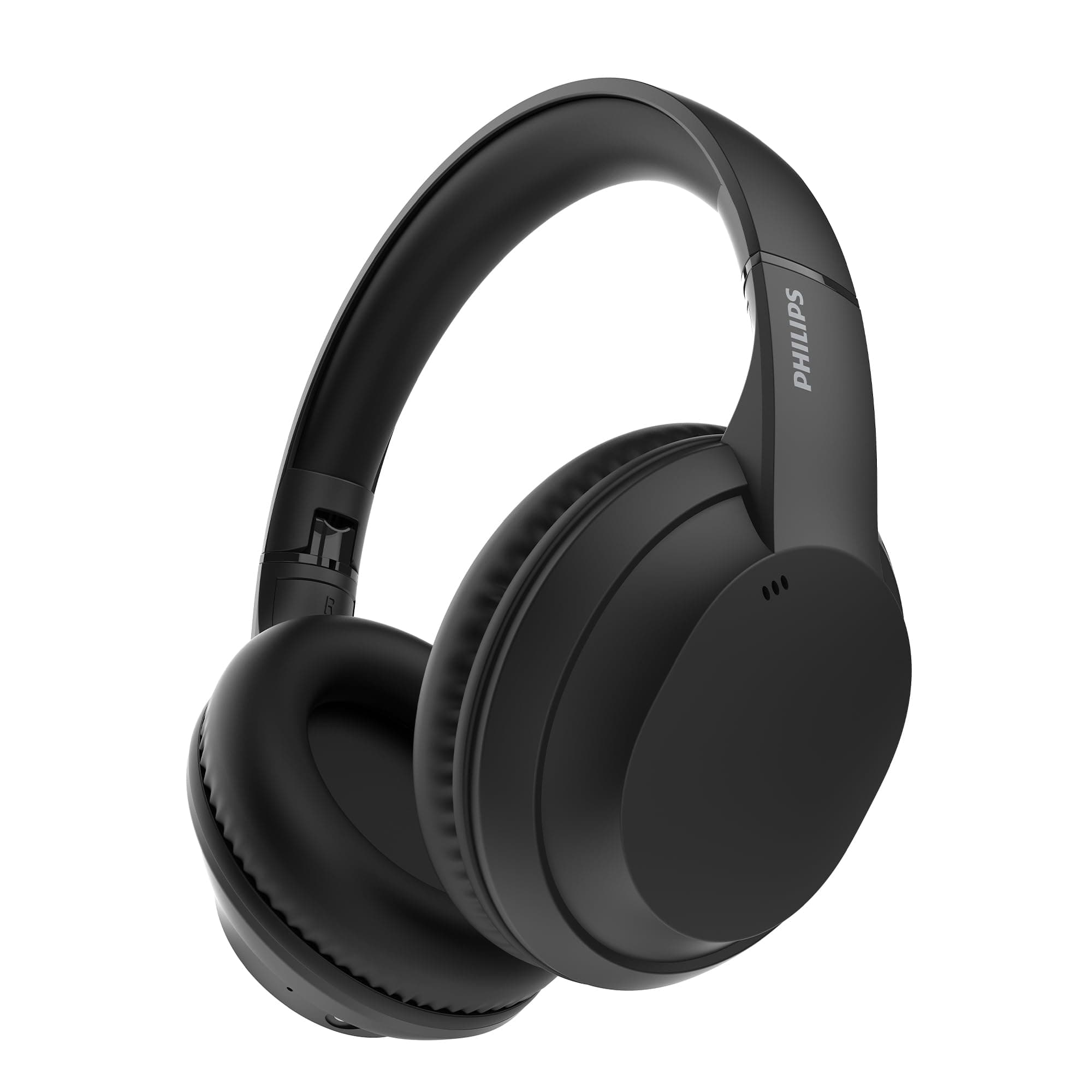 PHILIPS TAH4050 Wireless Bluetooth Headphones with Mic, 40mm Dynamic Drivers, Bluetooth 6.0, Up to 30H Playtime, Dual Device Pairing, USB-C Fast Charging, AUX Support, Over-Ear Headset, Black