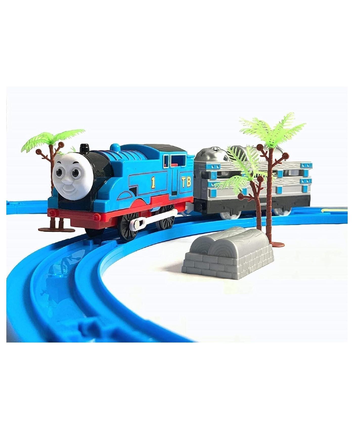 Cable World Battery-Operated Express Toy Train Set for Kids 3+ | Railway Tracks | Adventure Train with Lights, Sound, | Educational Toy | Ideal Gift | Fun & Learning