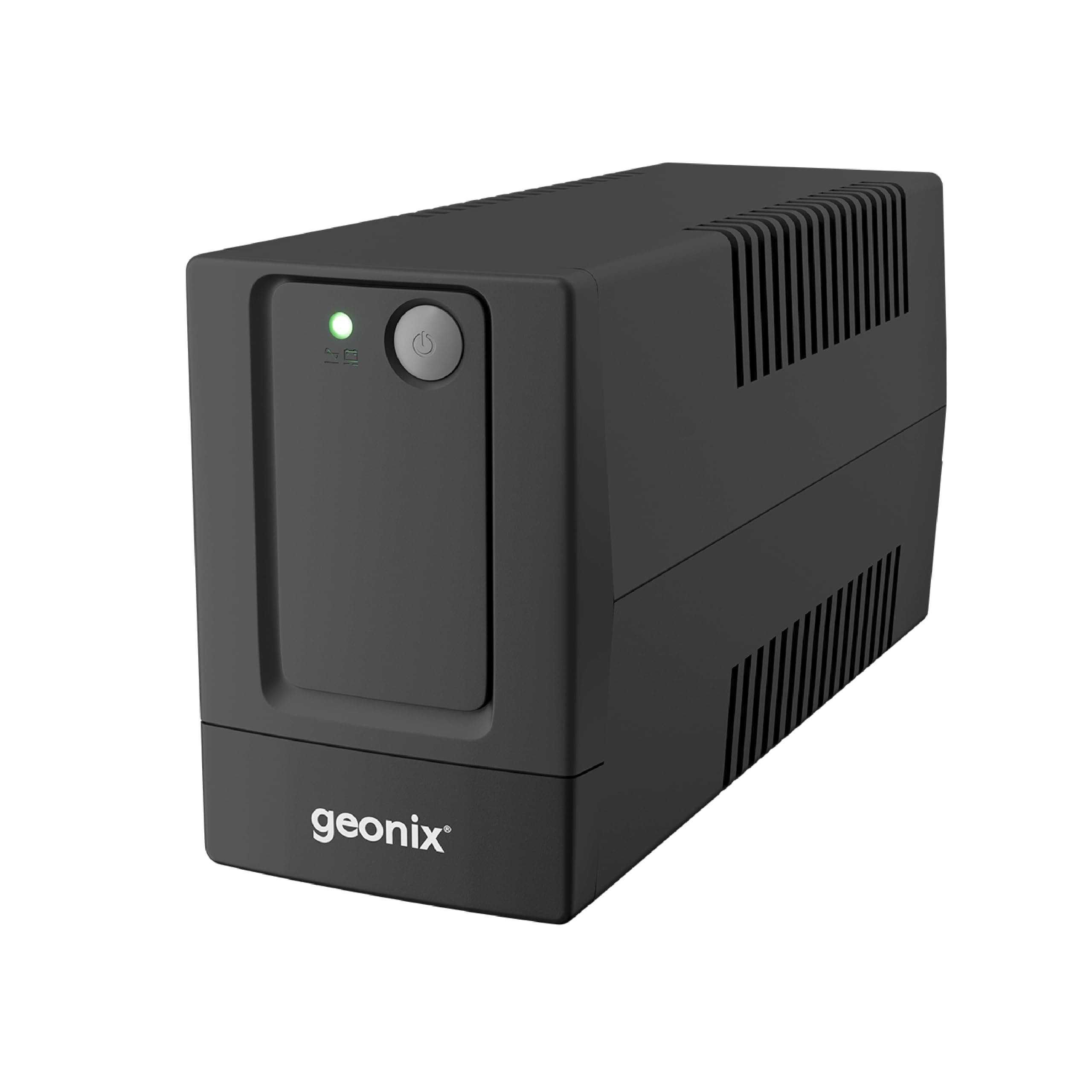Geonix GXUPS600VA UPS 600VA/360W, Uninterrupted Power Supply System for Desktop PC Computers, Voltage Regulator, Auto Restart, Cold Start Function, BIS Approved, 2 Years Warranty, Black
