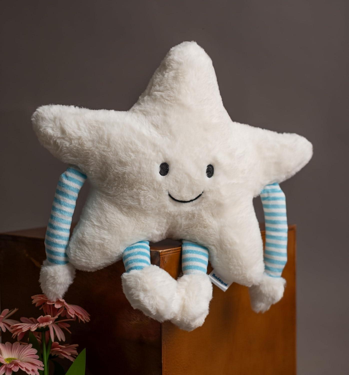 Storescent Velvet Star Shaped Stuffed Cushion Soft Toy with Arm & Leg for Home Decor & Gifting